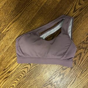 Asymmetrical Sports Bra - Mauve